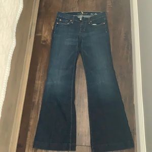7 For All ManKind wide leg jeans